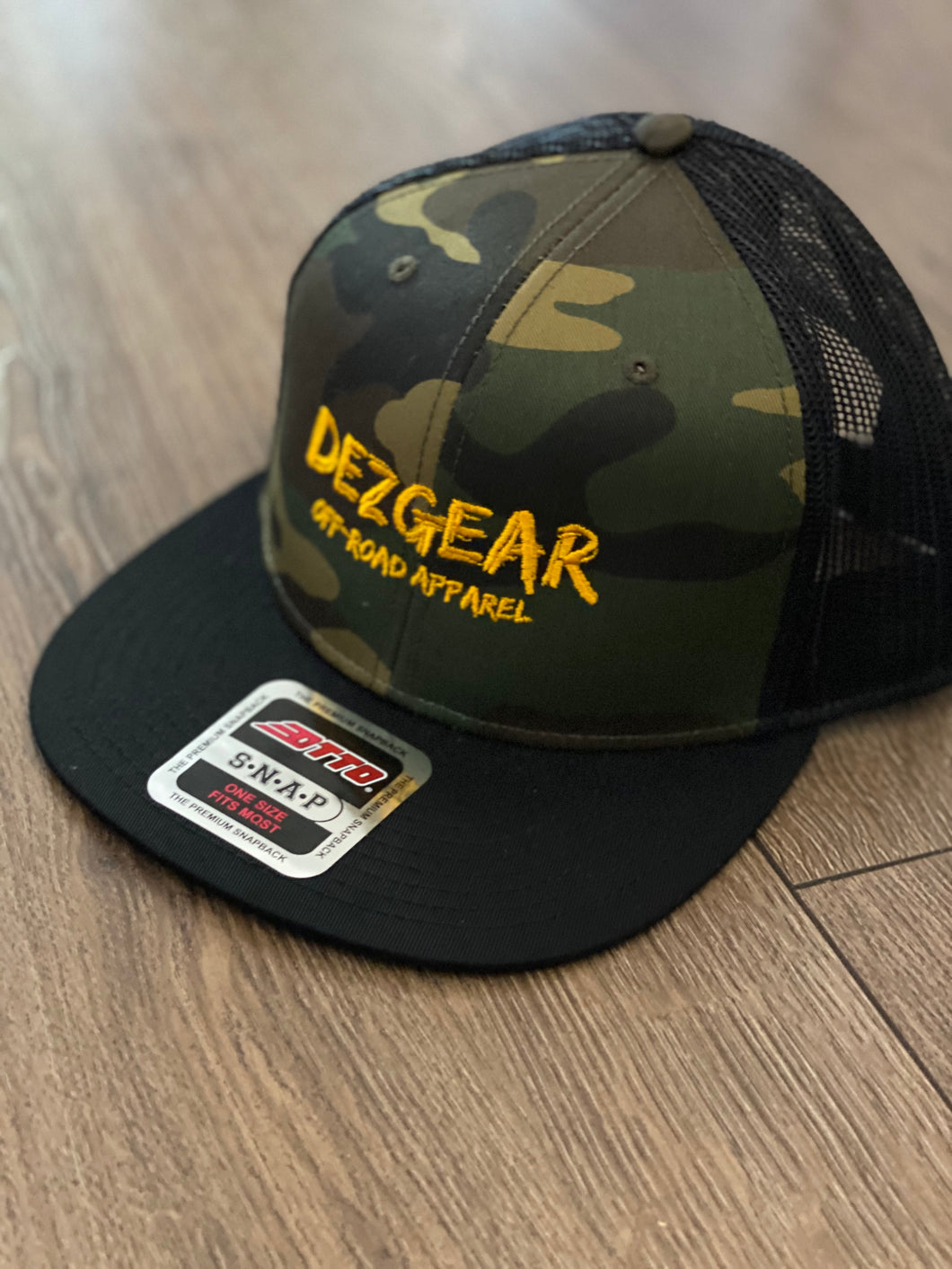 DezGear Camo SnapBack Trucker Hat